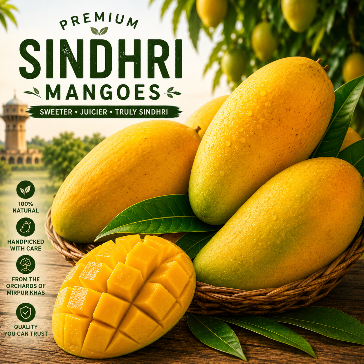 Premium Export Quality Sindhri Mangoes